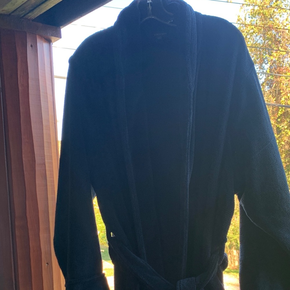 Mens Nordstrom navy blue robe